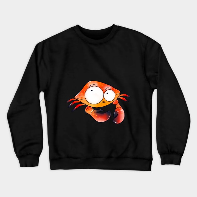 Doodled crab Crewneck Sweatshirt by Uptown Girl Designs